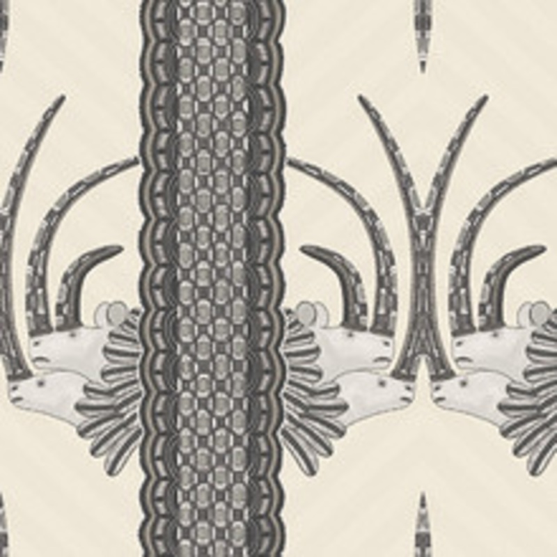 Cole & Son Wallcovering Jabu Black & White