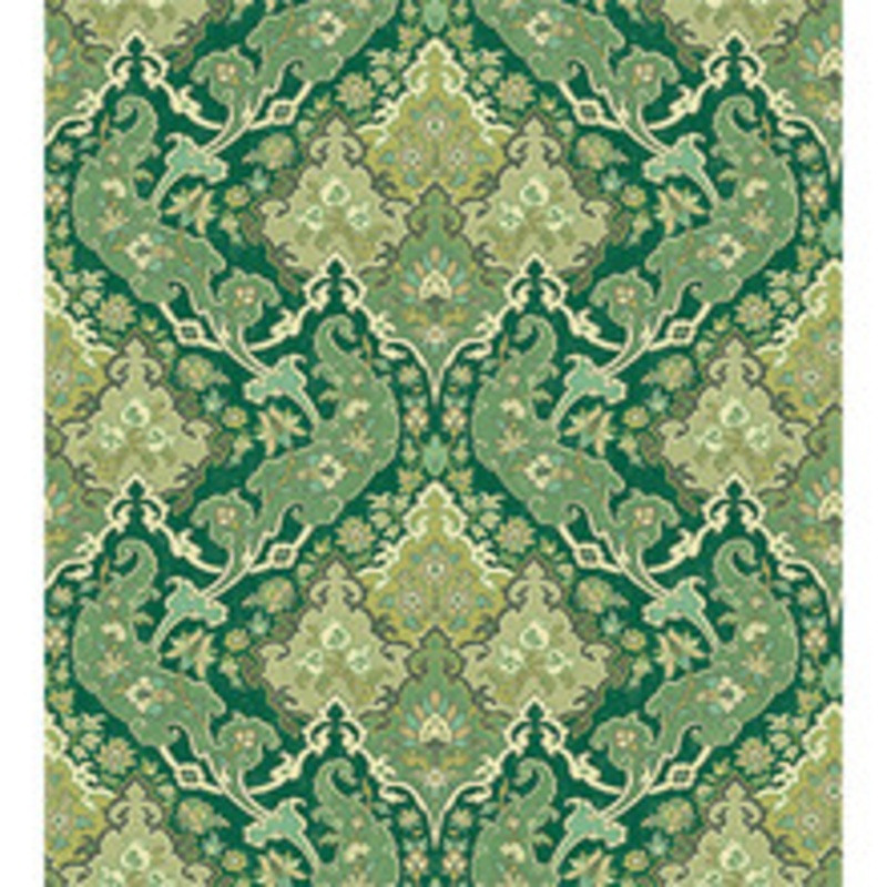 Cole & Son Wallcovering Pushkin Forest Green