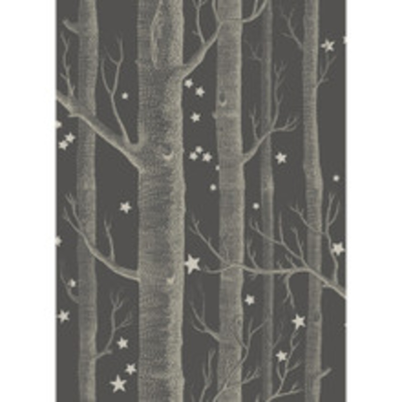 Cole & Son Wallcovering Woods & Stars Charcoal