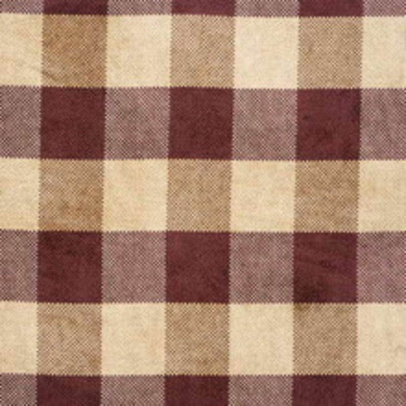 G P & J Baker Fabric Lancelot Check Claret