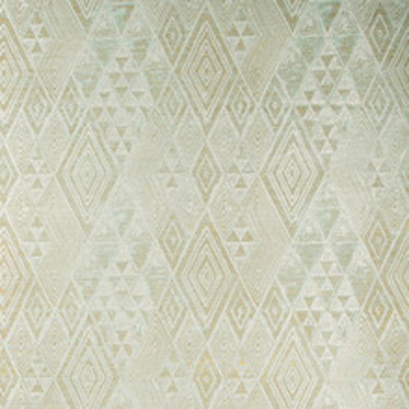 Lee Jofa Wallcovering Marula Paper Aqua/Gold