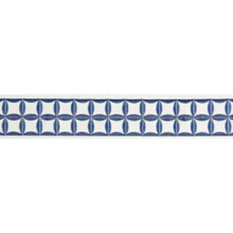 Scalamandre
 Trim Fiori Embroidered Tape/Delft Sc 0002T3288