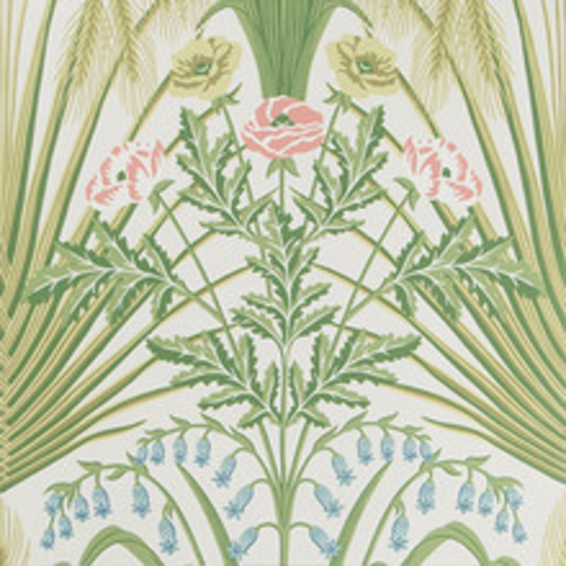 Cole & Son Wallcovering Bluebell Spring Green/Crm