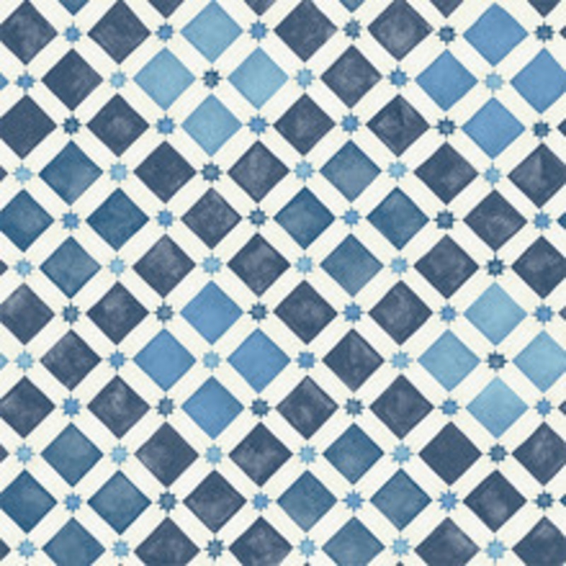Cole & Son Wallcovering Zellige China Blue & White