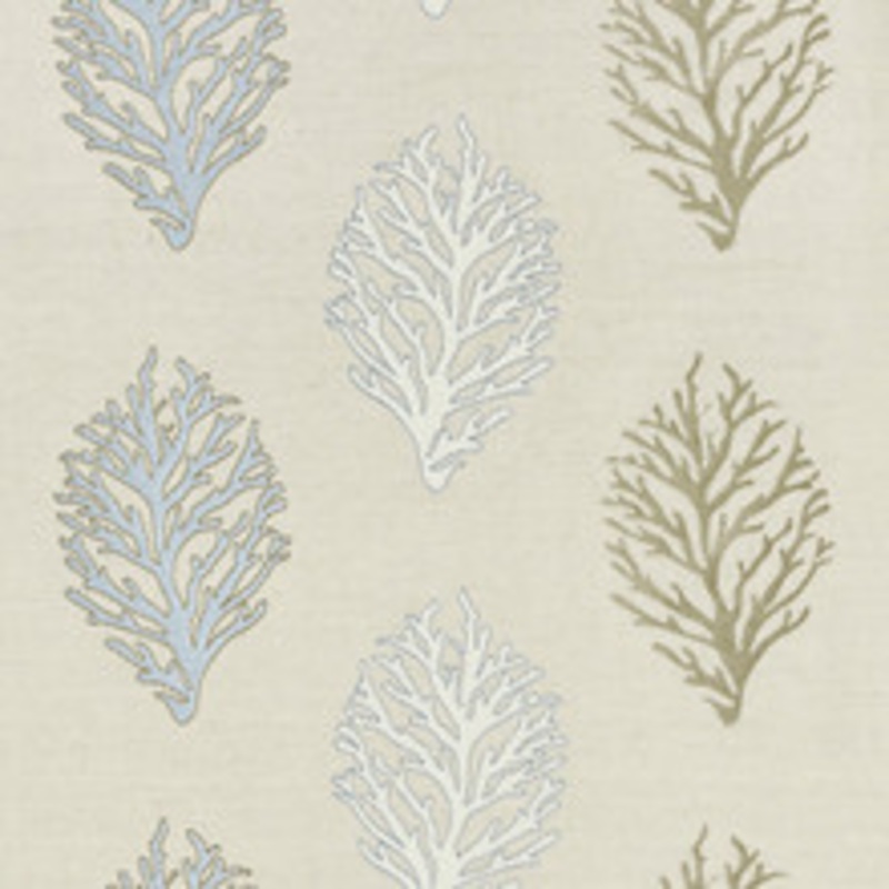 Grey Watkins Fabric Coral Reef Embroidery/Sand Gw 000427204