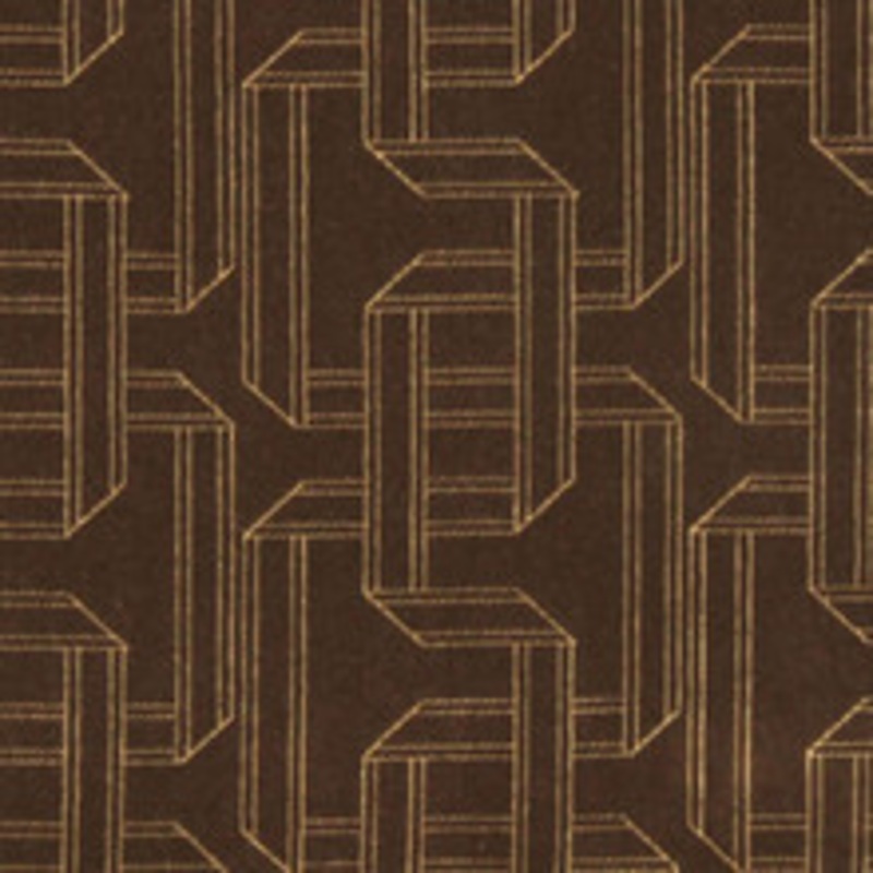 Robert Allen Contract Fabric Ribbon Effect Mink 6 3/8 Yards