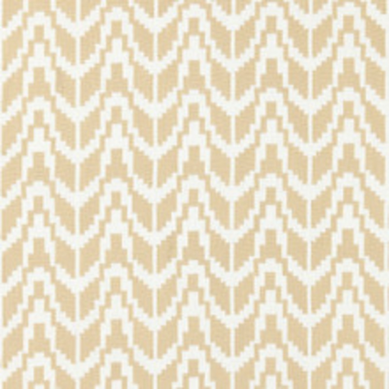 Scalamandre
 Fabric Chevron Embroidery/Straw Sc 000127103