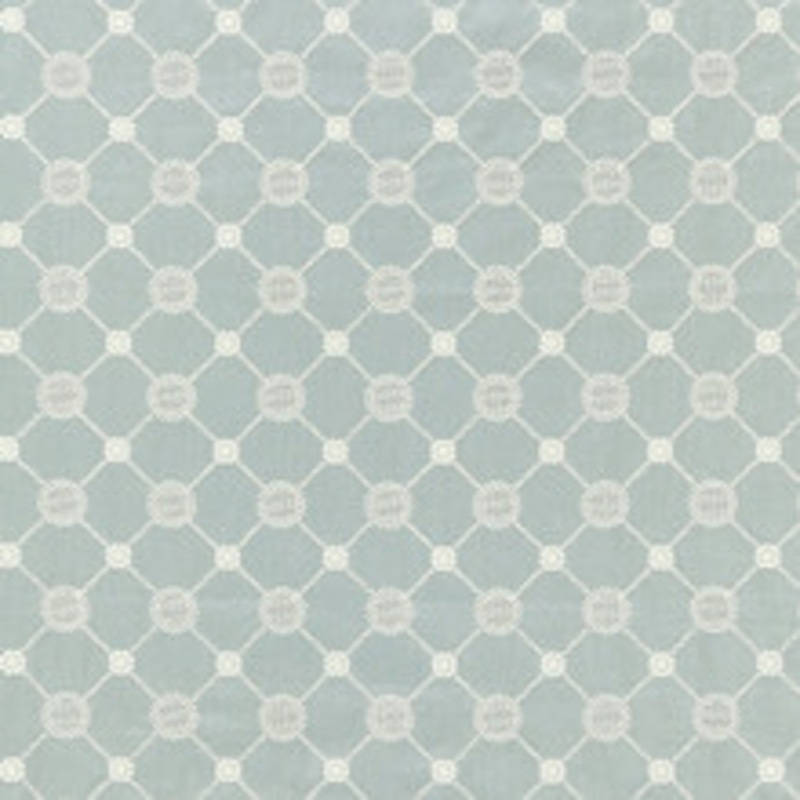 Scalamandre
 Fabric Gustavian Diamond/Skylight Sc 000227161