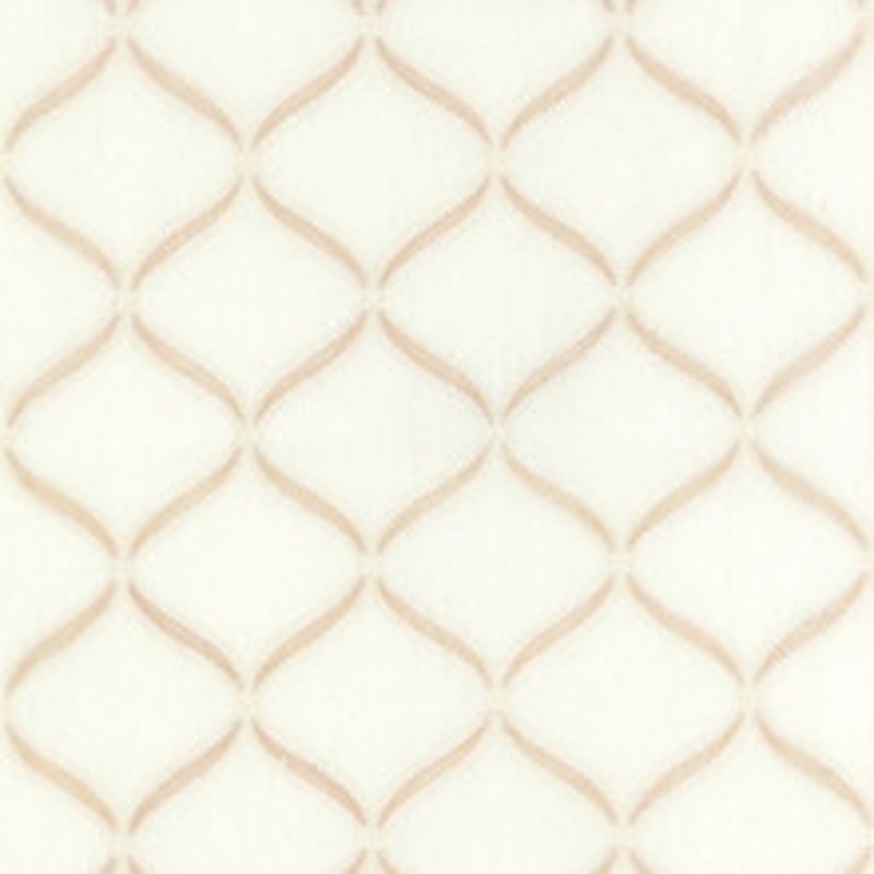 Scalamandre
 Fabric Rondure Embroidery/Bisque Sc 000127074