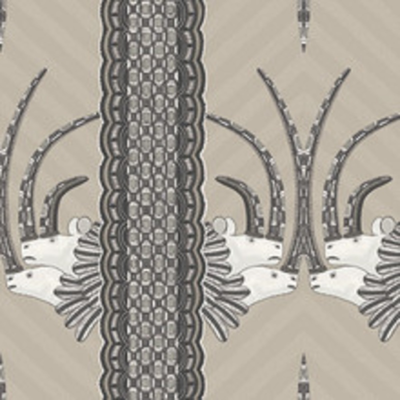 Cole & Son Wallcovering Jabu Linen & Black
