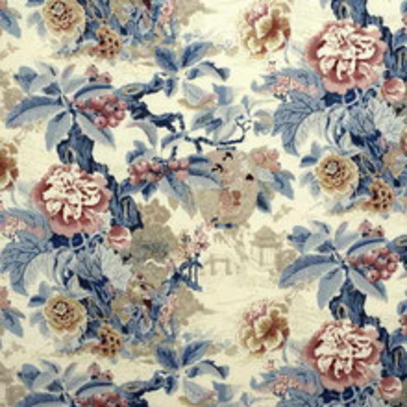 Lee Jofa Fabric Chinese Lantern Coral