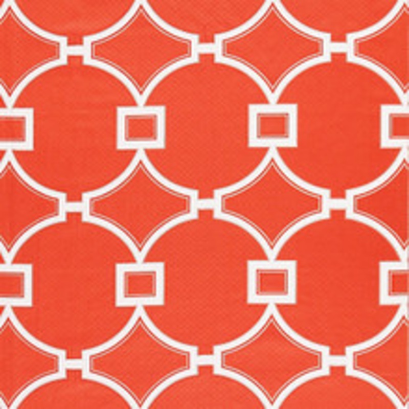 Scalamandre
 Fabric Circle Fret/Coral Sc 000327072
