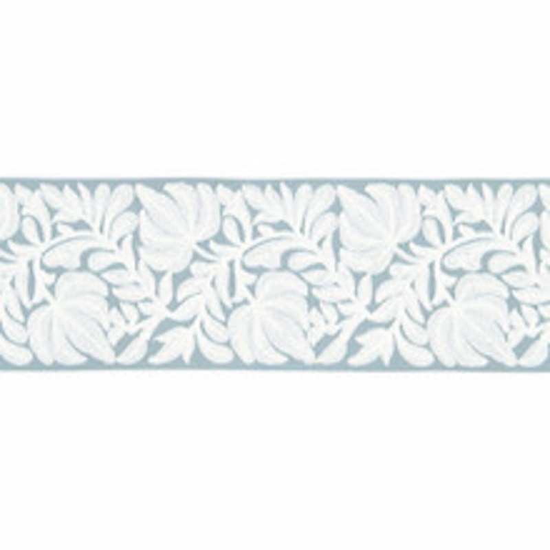 Scalamandre
 Trim Coventry Embroidered Tape/Sky Sc 0002T3296