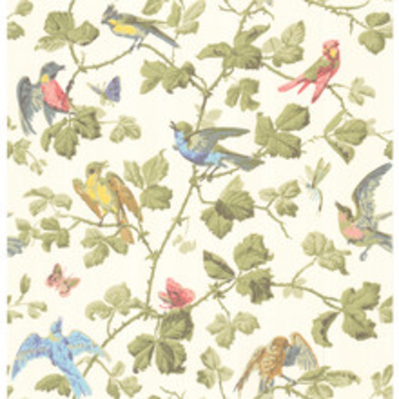 Cole & Son Wallcovering Winter Birds Multi-Coloured