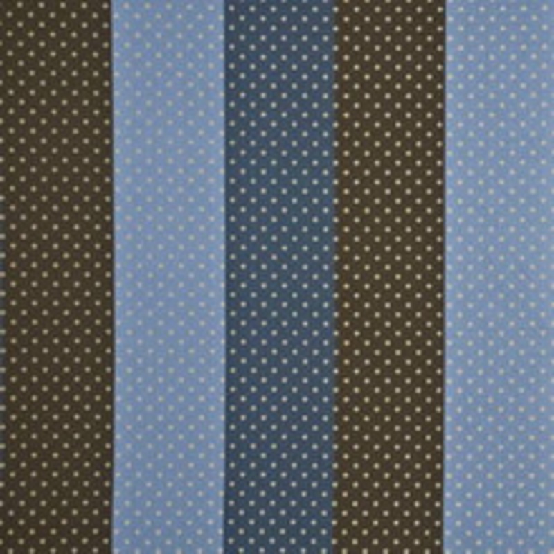 G P & J Baker Fabric Mirabel Stripe Choc/Bl