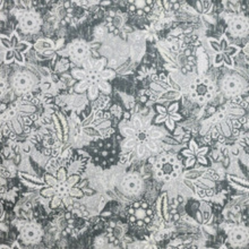 RM CoCo Fabric Hillwood Garden Pewter