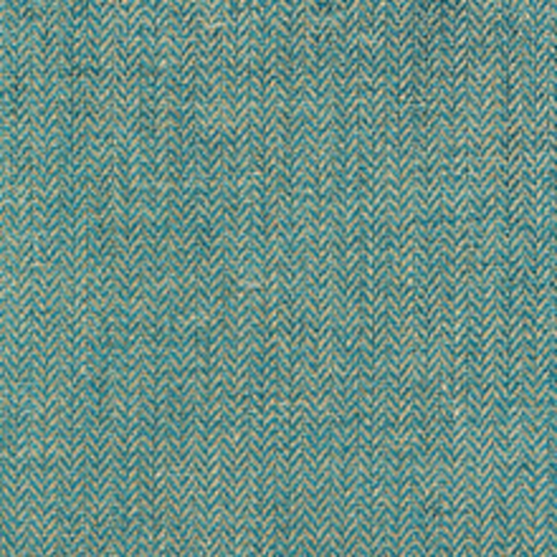 Scalamandre
 Fabric Oxford Herringbone Weave/Turquoise Sc 001927006