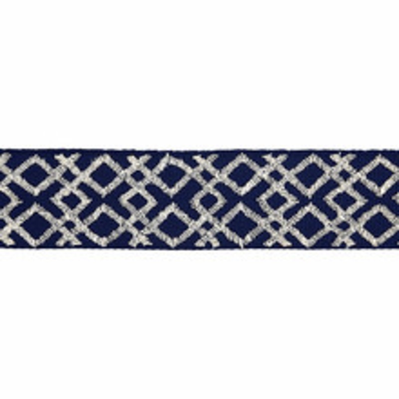 Scalamandre
 Trim Lattice Tape/Indigo Sc 0004T3295