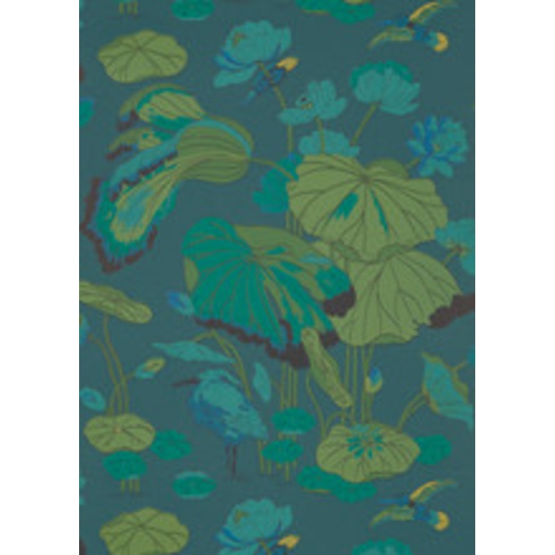 G P & J Baker Wallcovering Nympheus Teal