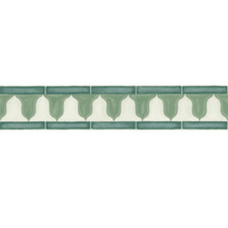 Cole & Son Wallcovering Zellige Border Olive