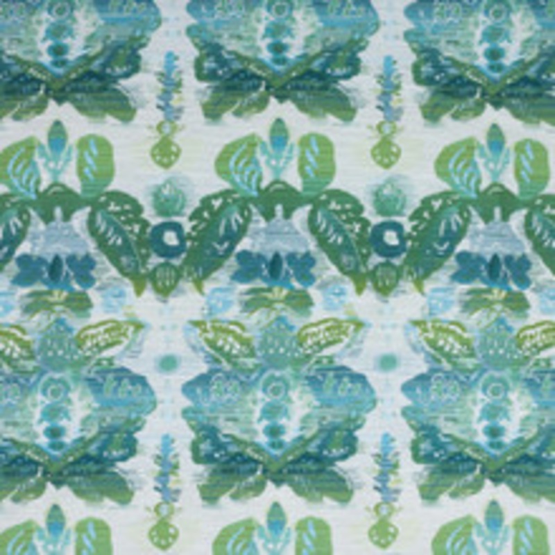 RM CoCo Fabric Waterscape Damask Lagoon