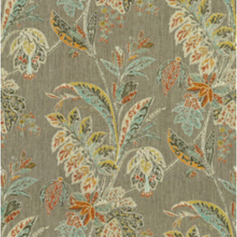 Baker Lifestyle Fabric Ishana Grey/Sienna