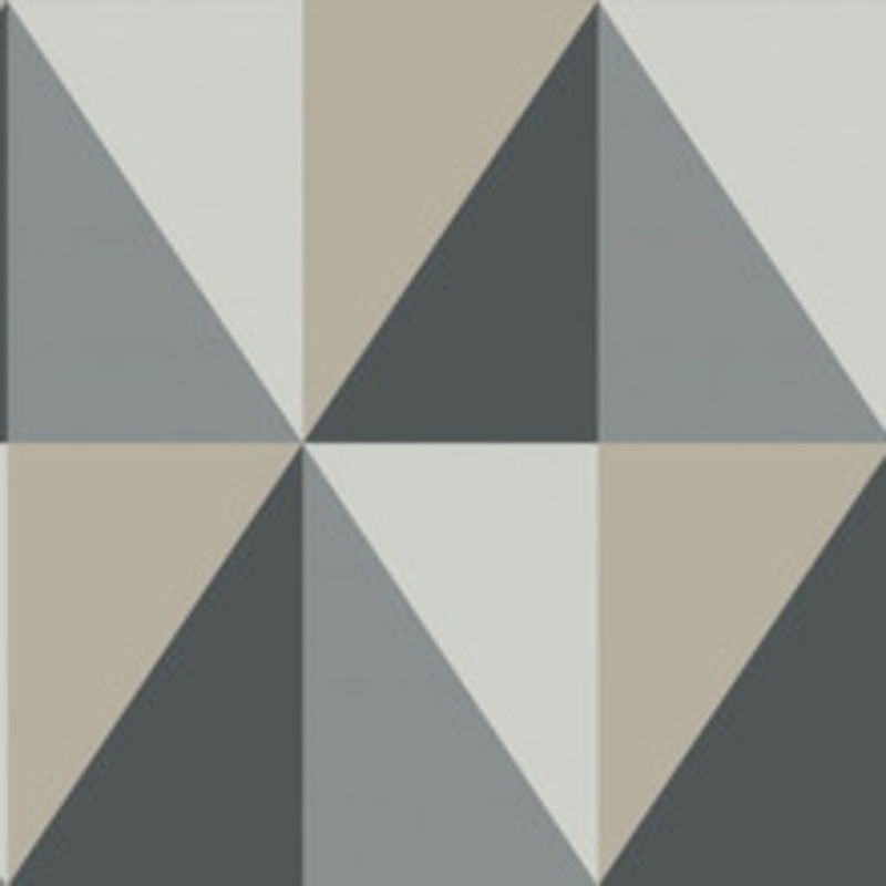 Cole & Son Wallcovering Apex Grand Grey And Black