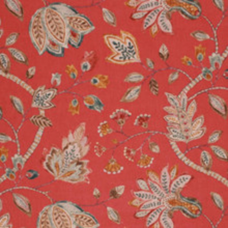 RM CoCo Fabric Cotswald Garden Cranberry
