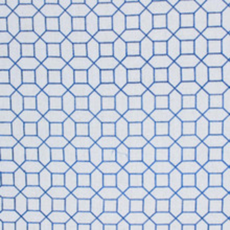 RM CoCo Fabric Sedgewick Trellis Indigo