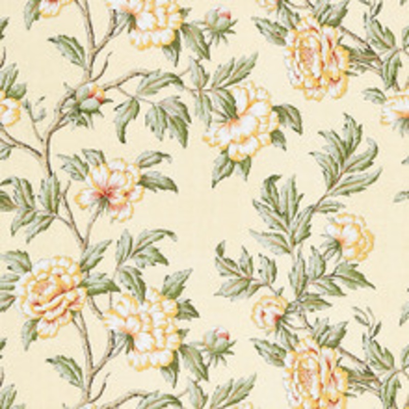 Scalamandre
 Fabric Peonia Linen Print/Sunlight Sc 000116616