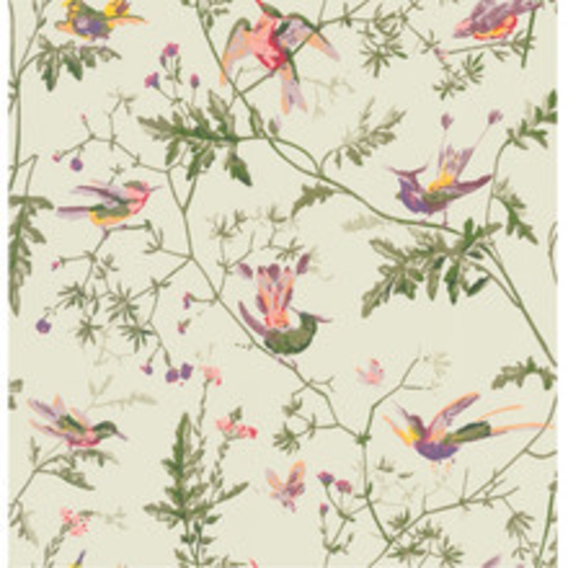 Cole & Son Wallcovering Hummingbirds Green Multi-Colour