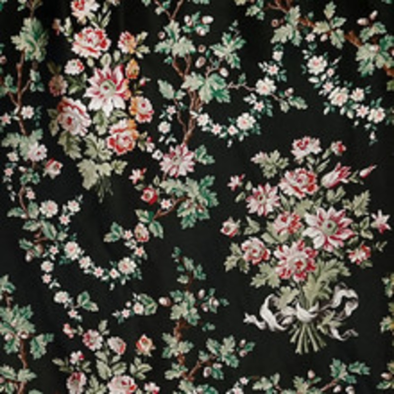 Old World Weavers Fabric La Belle Jardiniere/Black Cerise Sb 00142866