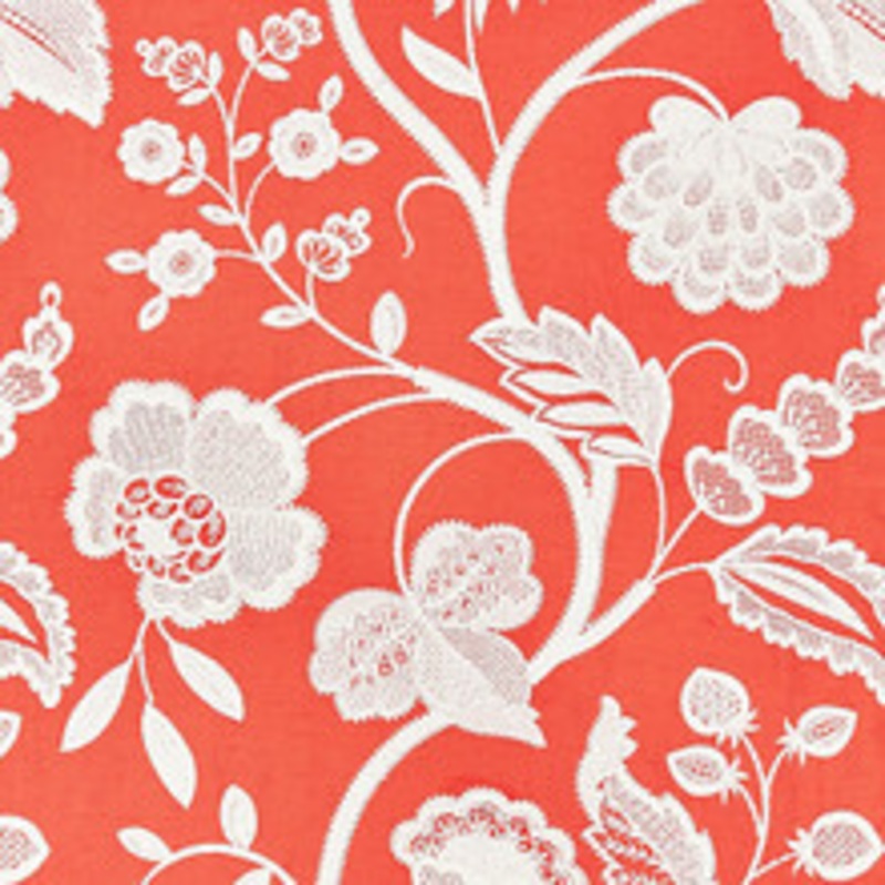 Scalamandre
 Fabric Kensington Embroidery/Coral Sc 000427151