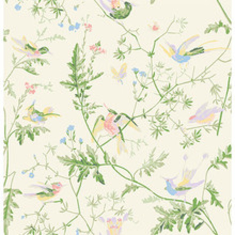 Cole & Son Fabric Hummingbirds Bright Multi
