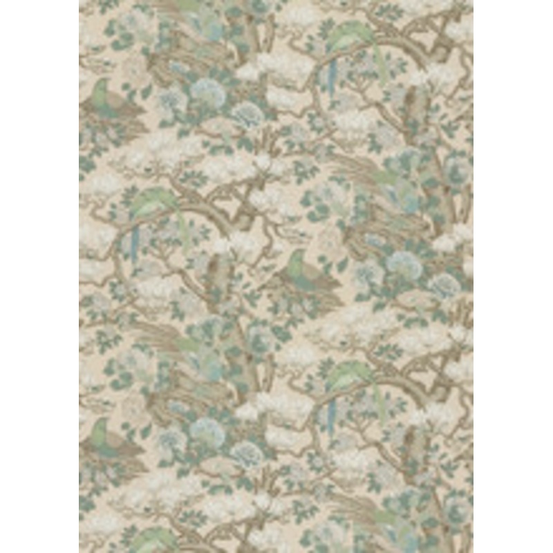G P & J Baker Fabric Rockbird Signature Soft Blue