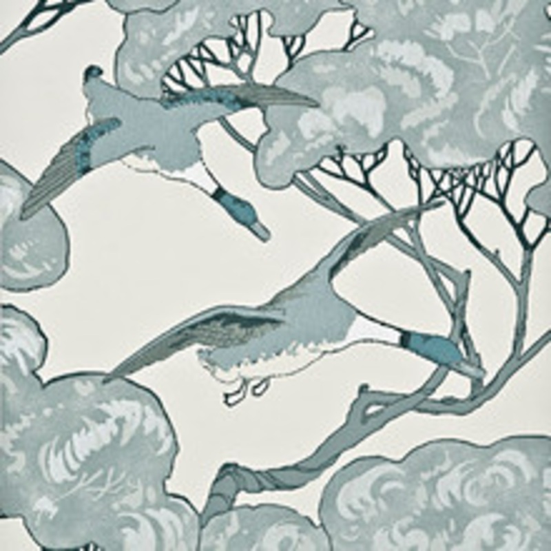 Mulberry Wallcovering Flying Ducks Aqua
