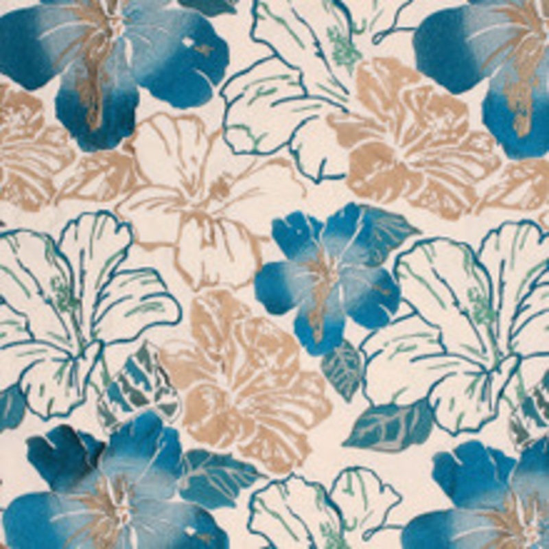 RM CoCo Fabric Floral Splendor Teal