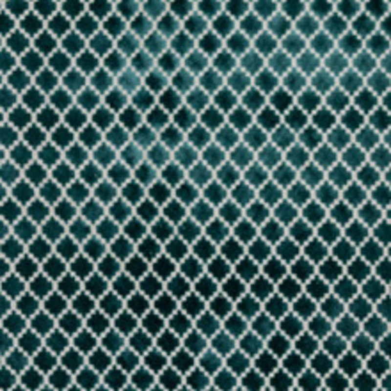 RM CoCo Fabric Pique Trellis Turquoise