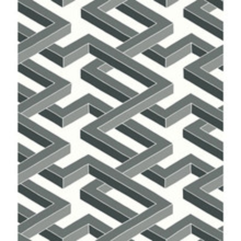 Cole & Son Wallcovering Luxor Black And White