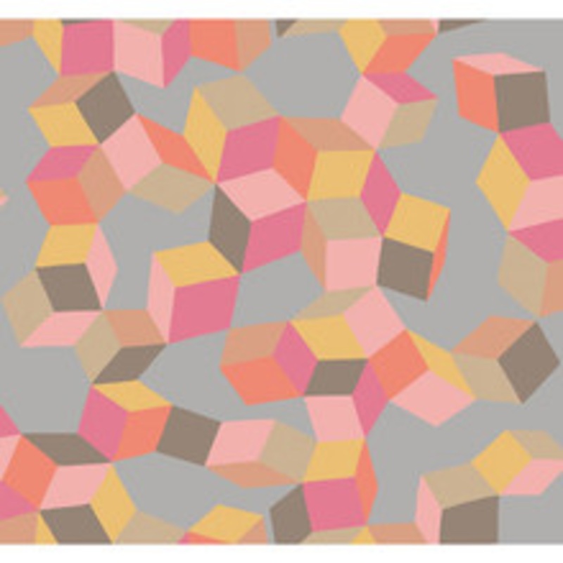Cole & Son Wallcovering Puzzle Pink And Orange