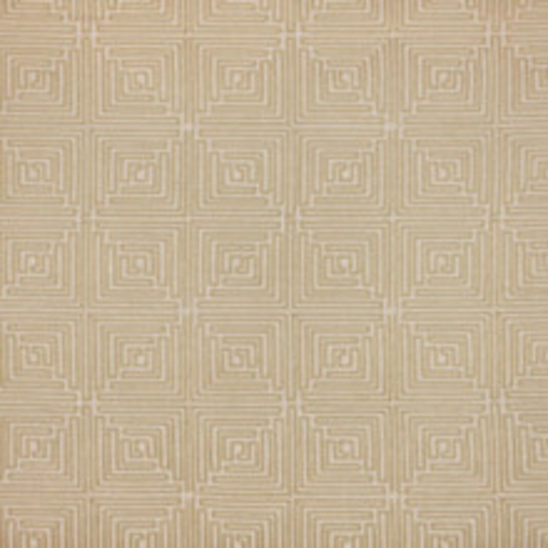 RM CoCo Fabric Greek Key Fret Sandstone