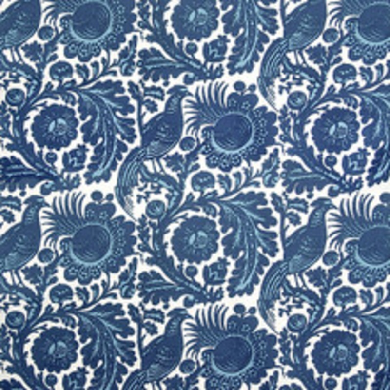Scalamandre
 Fabric Spoleto – Outdoor/Light & Dark Blue On White Sc 000136389