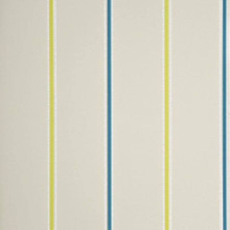 Baker Lifestyle Wallcovering Tasie Stripe Cream/Teal/Lime
