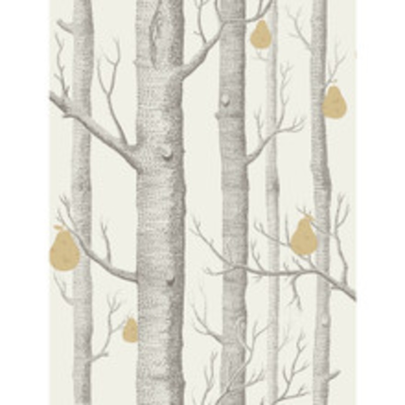 Cole & Son Wallcovering Woods & Pears Charcl/Lin/Gld