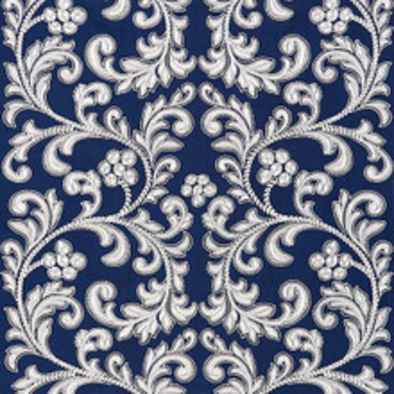 Scalamandre
 Fabric Chiara Embroidery/Indigo Sc 000527029