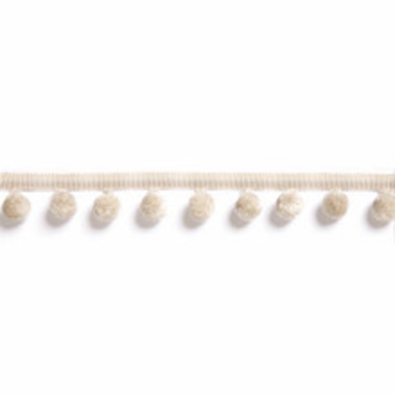 Scalamandre
 Trim Osborne Pom Pom Fringe/Linen Sc 0002Fx1500