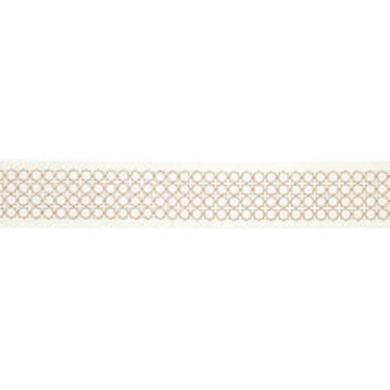 Scalamandre
 Trim Seville Embroidered Tape/Ivory Sc 0001T3289