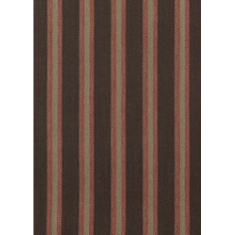 Mulberry Fabric Chester Stripe Woodsmoke/Russet