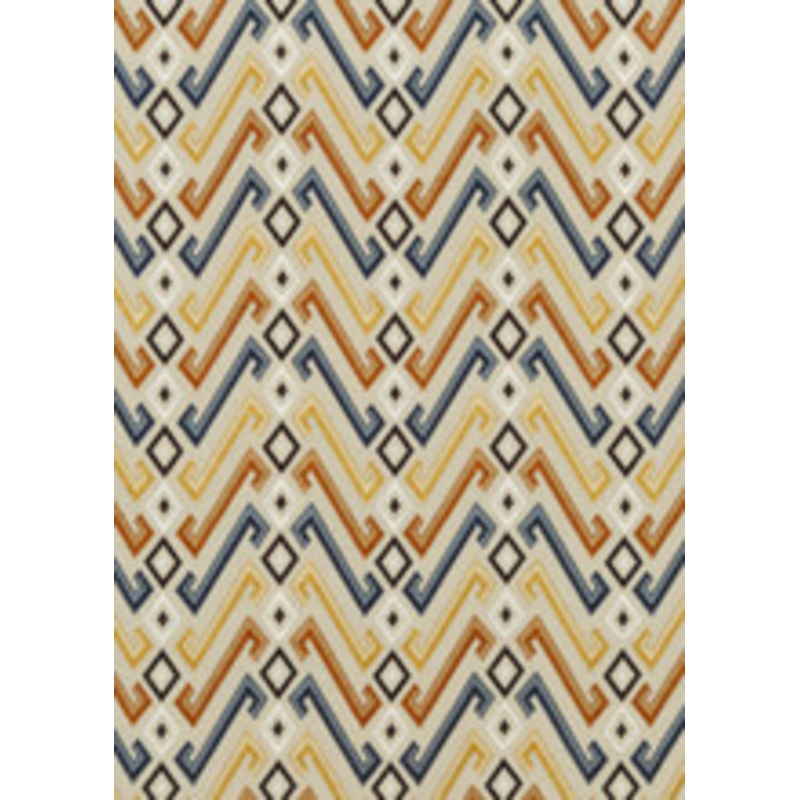 Mulberry Fabric Jazz Indigo/Spice
