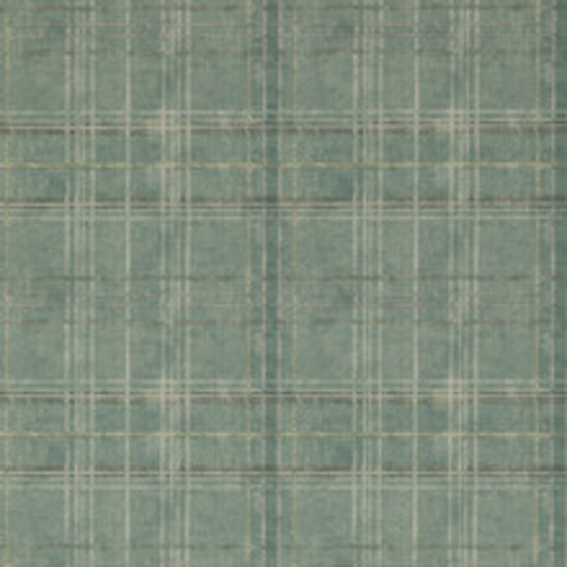 Mulberry Wallcovering Shetland Plaid Teal